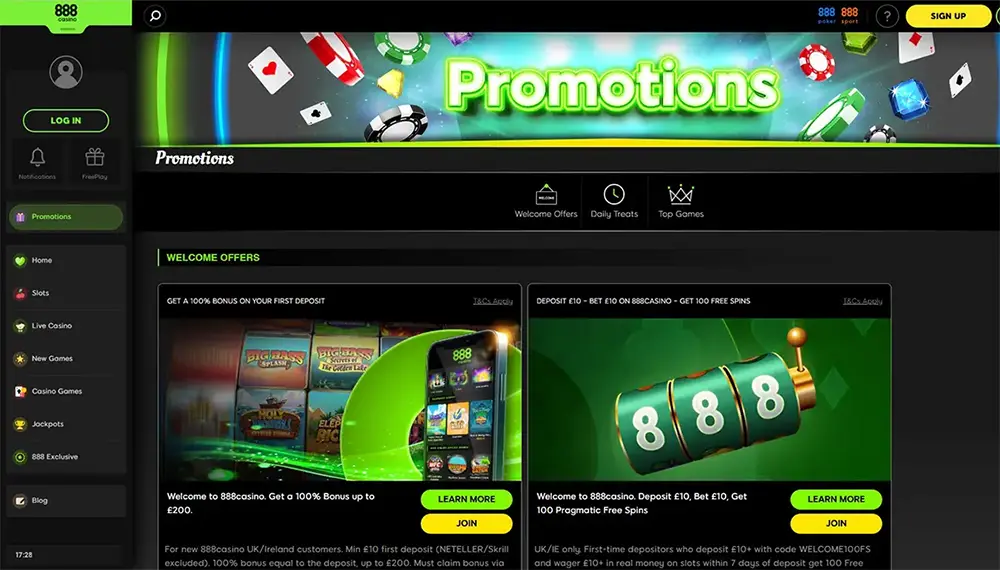 888 Casino Canada Bonus