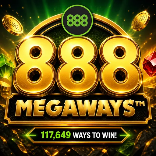888 Megaways slot game thumbnail with 888 branding